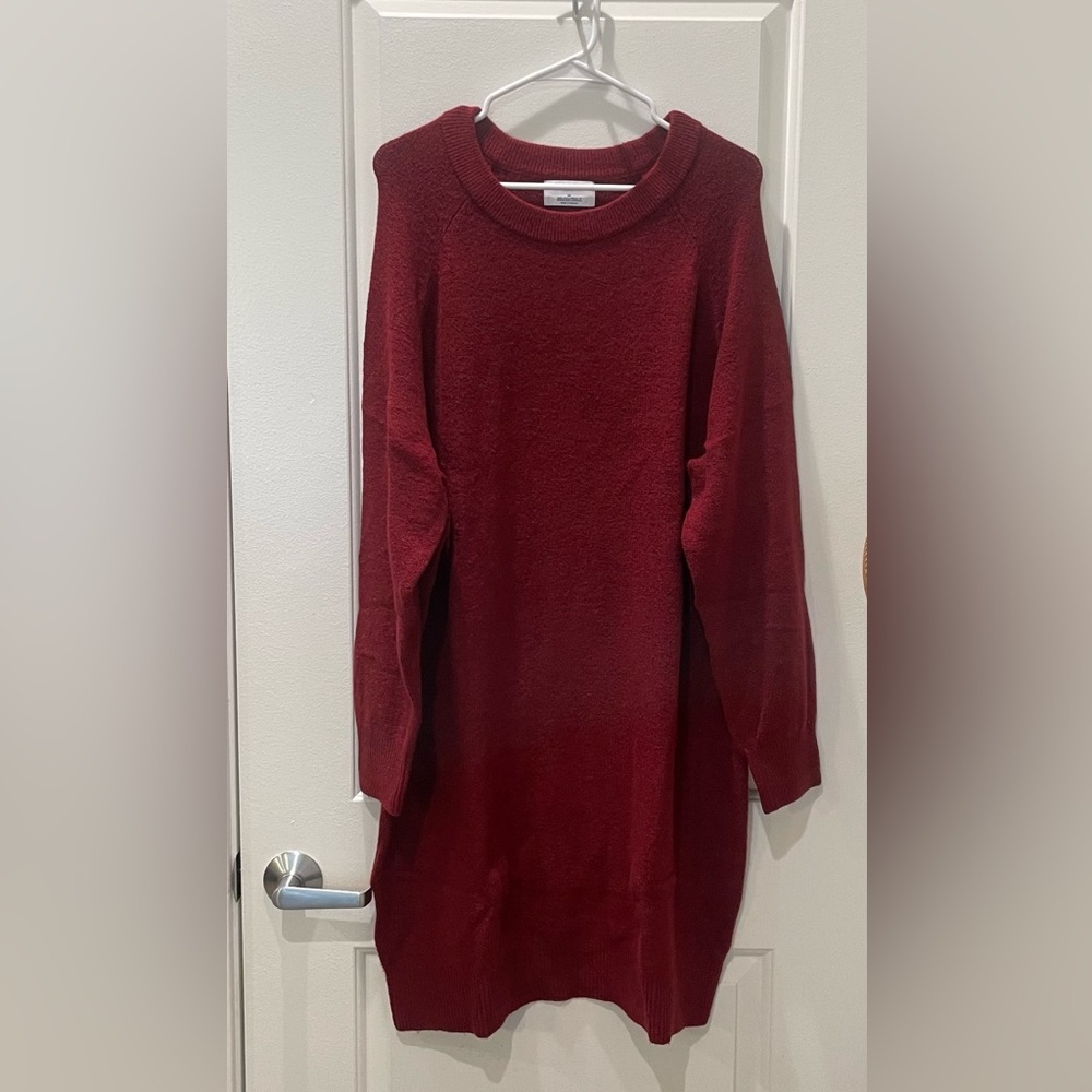 NEW…Knit Long-Sleeve Sweater Dress - Picture 4 of 5